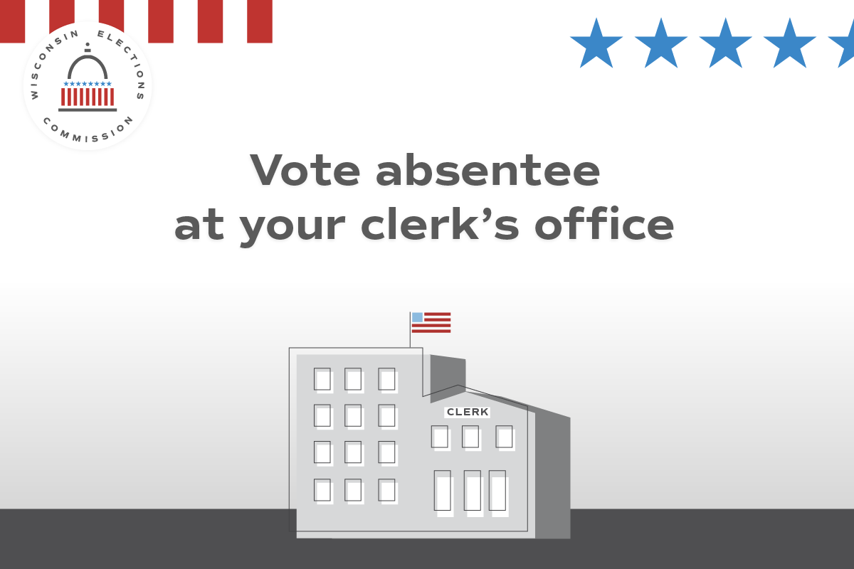 Social Media Vote 2024 Vote absentee at your clerk office